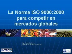 La Norma ISO 9000 2000 para competir en