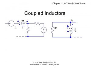 Chapter 11 AC SteadyState Power Coupled Inductors 2001