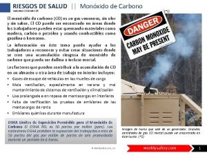 RIESGOS DE SALUD Monxido de Carbono Volumen 2