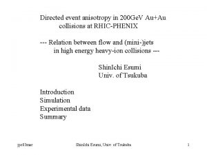 Directed event anisotropy in 200 Ge V AuAu