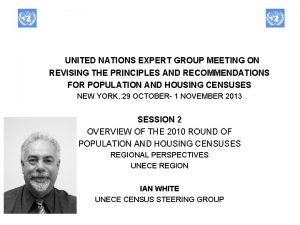 UNITED NATIONS EXPERT GROUP MEETING ON REVISING THE