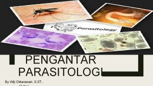 PENGANTAR PARASITOLOGI By Wiji Oktanasari S ST PARASIT