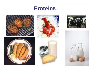 Proteins Proteins Multipurpose molecules Proteins Examples muscle insulin