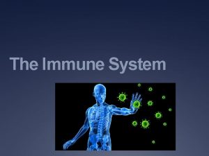 The Immune System How does your Immune System