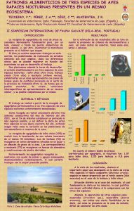 PATRONES ALIMENTICIOS DE TRES ESPECIES DE AVES RAPACES