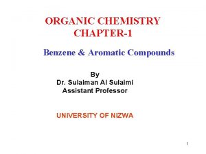 ORGANIC CHEMISTRY CHAPTER1 Benzene Aromatic Compounds By Dr