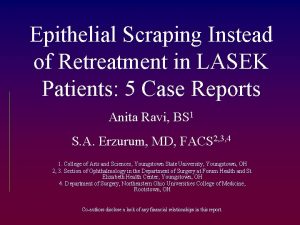 Epithelial Scraping Instead of Retreatment in LASEK Patients