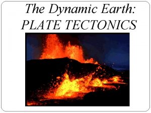 The Dynamic Earth PLATE TECTONICS Types of Plate