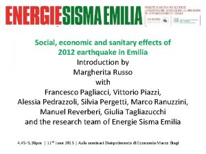 Emergent issues in local development Social economic and