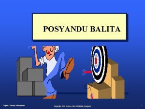 POSYANDU BALITA Chapter 3 Strategic Management Copyright 2002