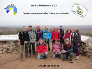 Jeudi 19 Dcembre 2013 Dernire randonne des Cabris