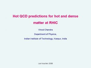 Hot QCD predictions for hot and dense matter