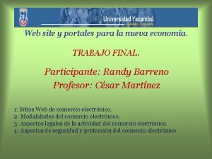 Web site y portales para la nueva economa