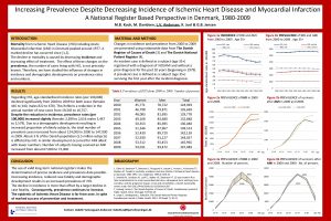 Increasing Prevalence Despite Decreasing Incidence of Ischemic Heart