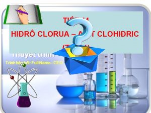 TIT 41 HIR CLORUA AXIT CLOHIRIC TIT 1