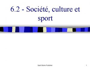 6 2 Socit culture et sport Sport Books