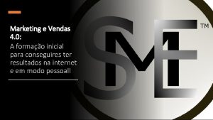 Marketing e Vendas 4 0 A formao inicial