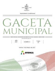 Ayuntamiento Constitucional www apodaca gob mx AO 2021