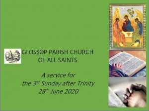 GLOSSOP PARISH CHURCH OF ALL SAINTS A service