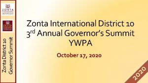 October 17 2020 20 20 Zonta District 10