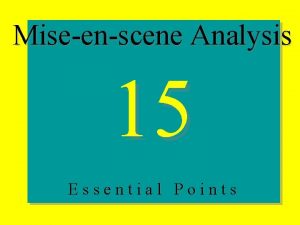 Miseenscene Analysis 15 Essential Points Ghost World directed