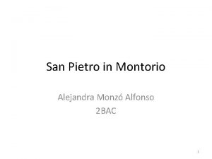 San Pietro in Montorio Alejandra Monz Alfonso 2