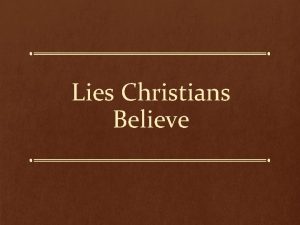 Lies Christians Believe The Greatness of God Psalms