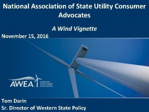 National Association of State Utility Consumer Advocates November