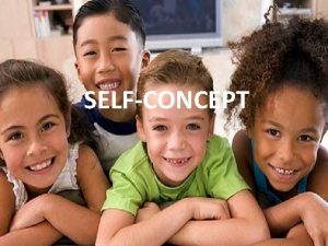 SELFCONCEPT SelfConcept The total picture a person has