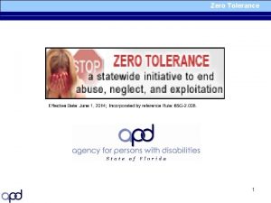 Zero Tolerance 1 Zero Tolerance A Day in