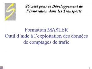 SOcit pour le Dveloppement de lInnovation dans les