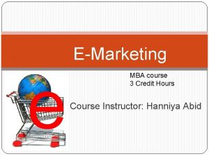 EMarketing e MBA course 3 Credit Hours Course