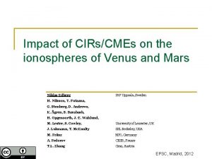 Impact of CIRsCMEs on the ionospheres of Venus