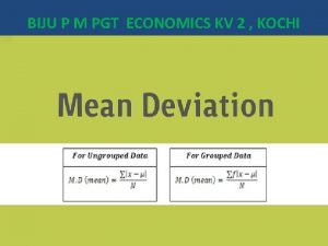 BIJU P M PGT ECONOMICS KV 2 KOCHI