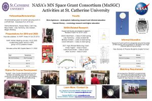 NASAs MN Space Grant Consortium Mn SGC Activities