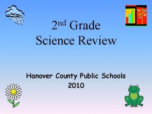 nd 2 Grade Science Review Hanover County Public