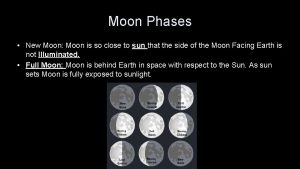 Moon Phases New Moon Moon is so close
