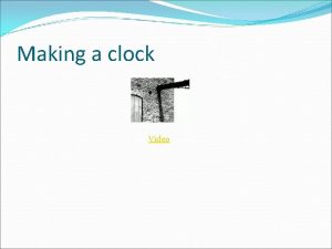 Making a clock Video Setting your sundial Video