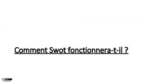 Comment Swot fonctionneratil CnesAviso Schma dmission Une des