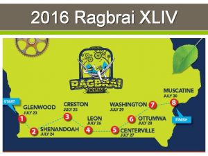 2016 Ragbrai XLIV Licensing Along the Ragbrai Route