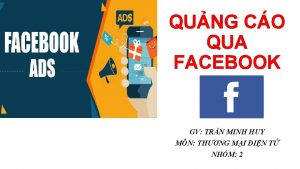 QUNG CO QUA FACEBOOK GV TRN MINH HUY