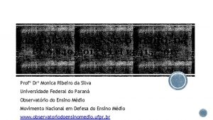 REFORMA DO ENSINO MDIO Do PL 6 8402013