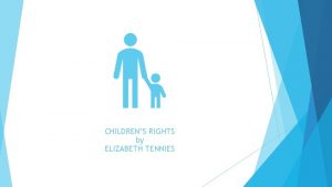 CHILDRENS RIGHTS by ELIZABETH TENNIES Inquiry questions What