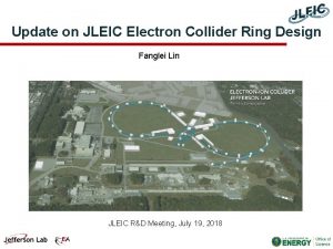 Update on JLEIC Electron Collider Ring Design Fanglei