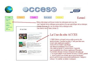 Vie Terre Outils formation Actions Ecran 1 Epidmiologie