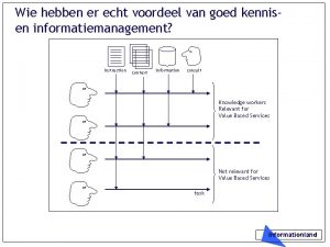 Wie hebben er echt voordeel van goed kennisen