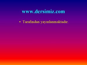 www dersimiz com Tarafndan yaynlanmaktadr Kelime Trleri Kelime