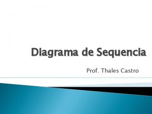 Diagrama de Sequencia Prof Thales Castro Roteiro Breve