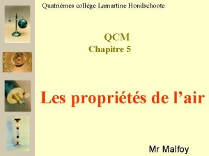 Quatrimes collge Lamartine Hondschoote QCM Chapitre 5 Les