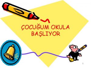 OCUUM OKULA BALIYOR 1 Hayatnzda yeni bir sayfa